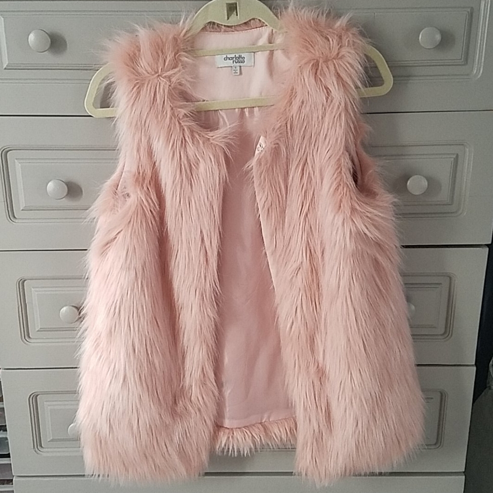 Faux fur vest